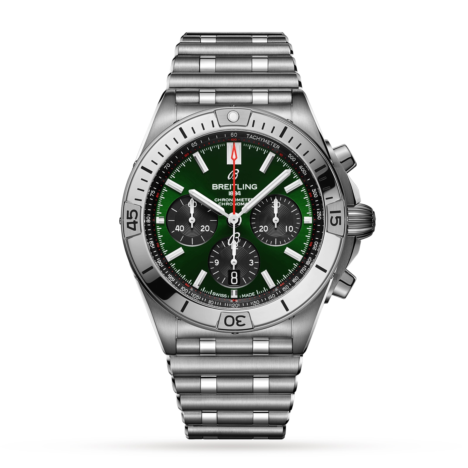 Breitling Chronomat B01 42mm Stainless Steel – Green AB0134101L1A1