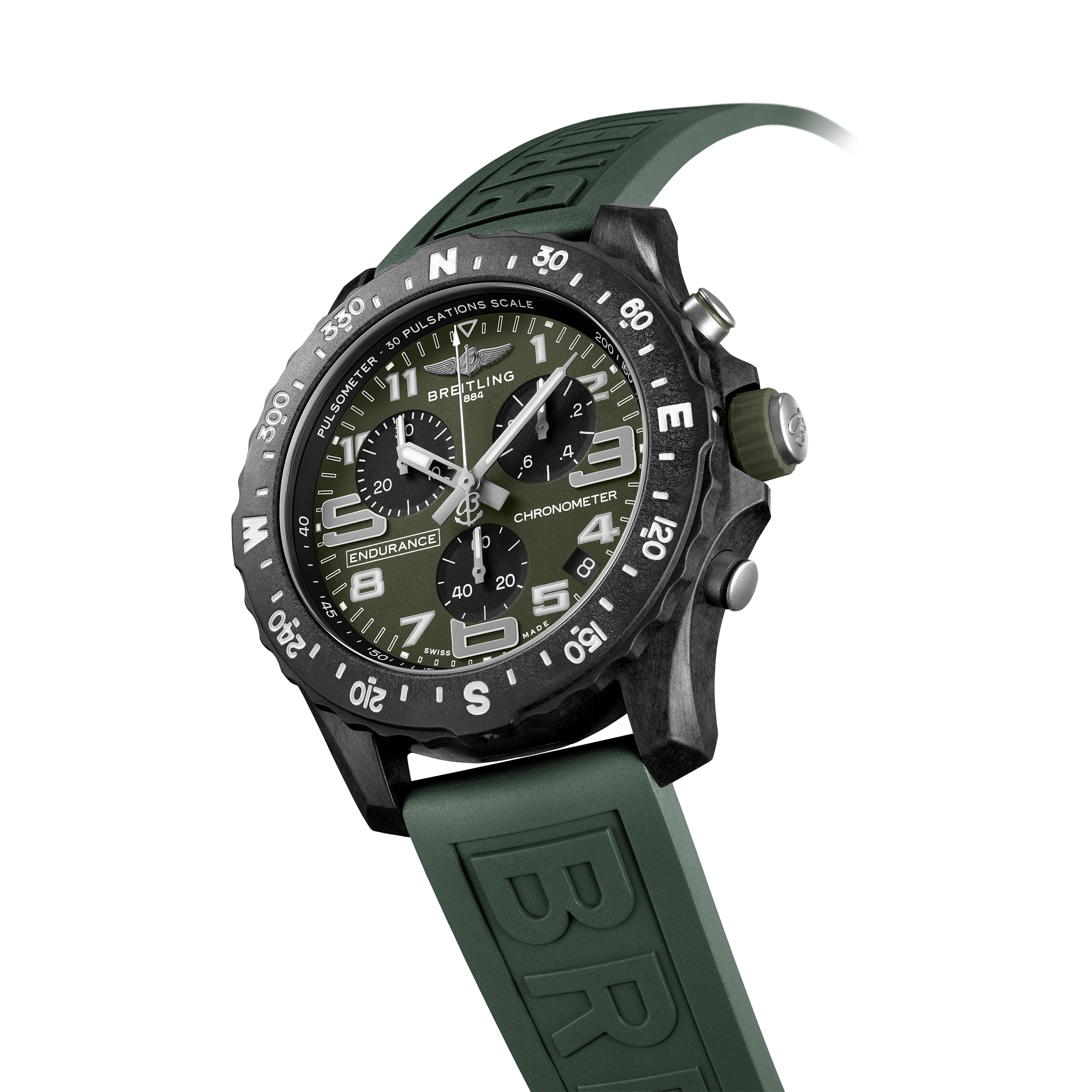 Breitling Endurance Pro 44mm Mens Watch Green X823106B1L1S1