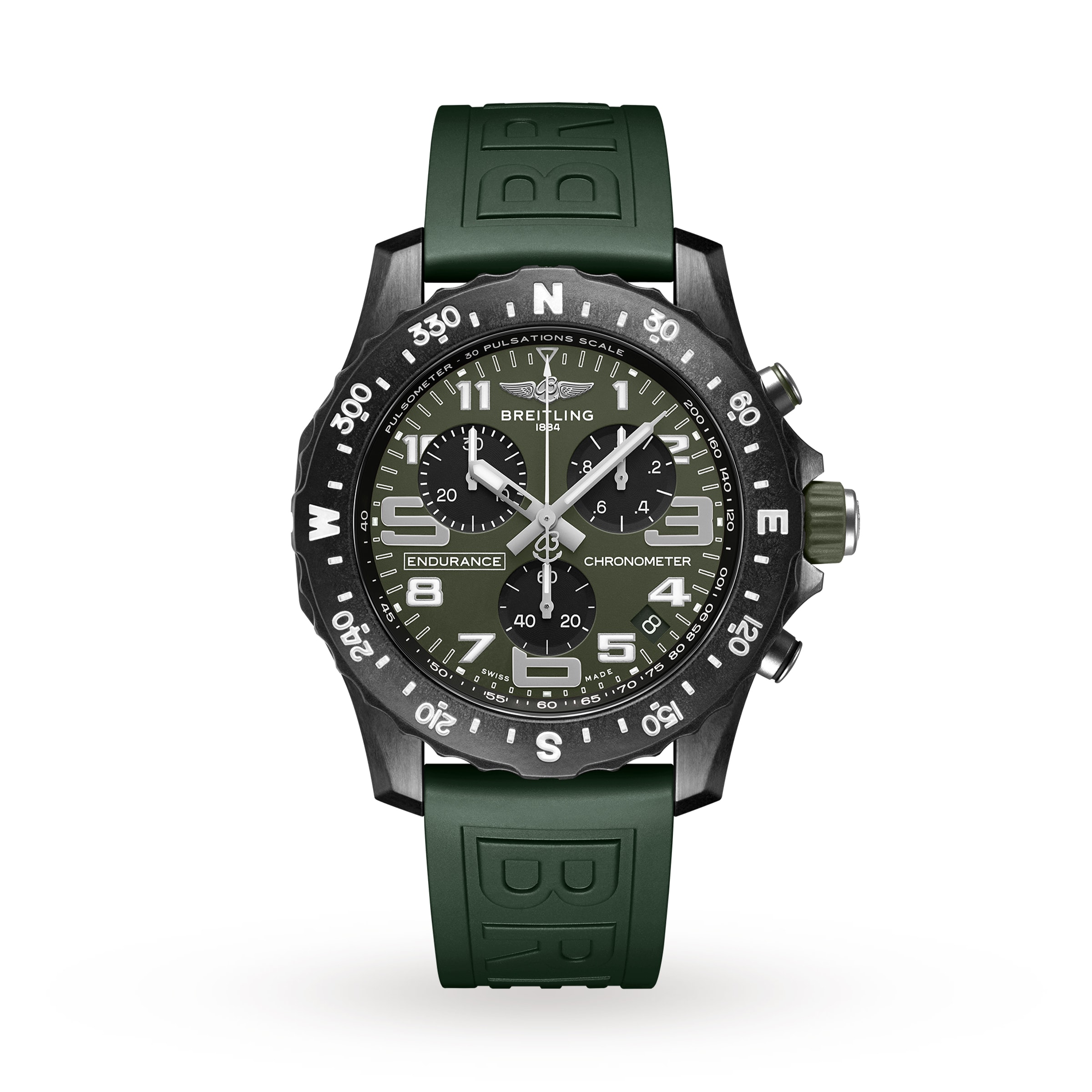 Breitling Endurance Pro 44mm Mens Watch Green X823106B1L1S1