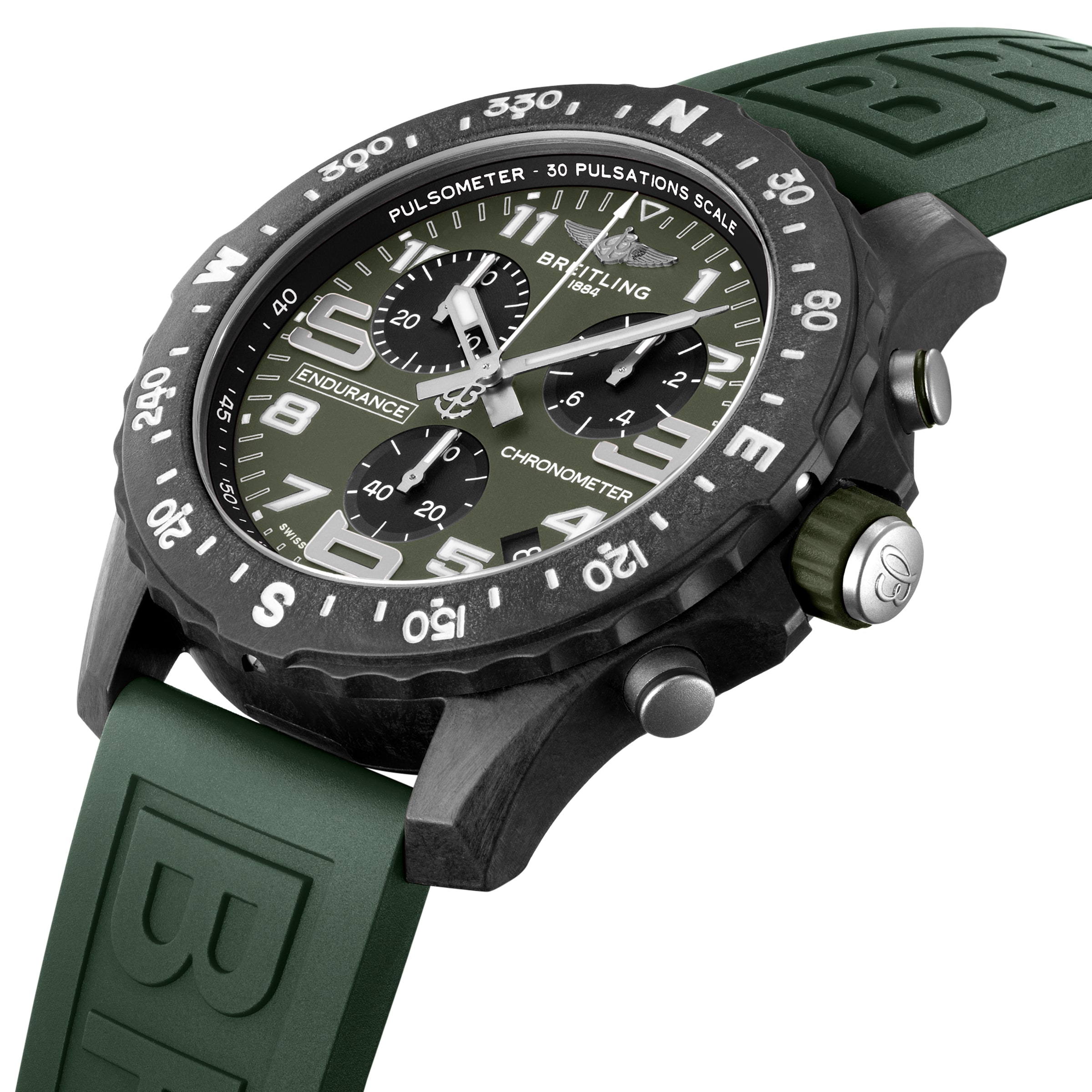 Breitling Endurance Pro 44mm Mens Watch Green X823106B1L1S1