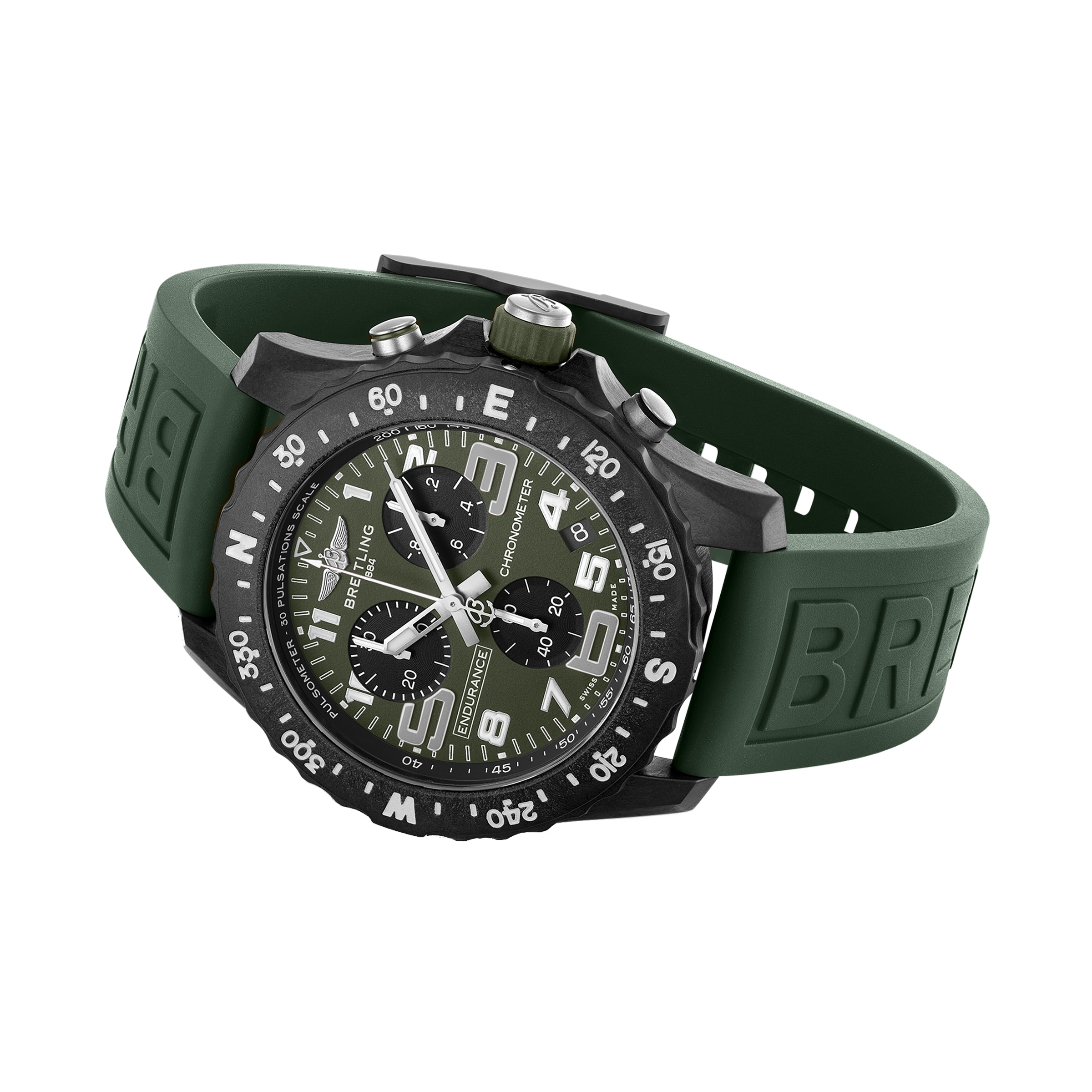 Breitling Endurance Pro 44mm Mens Watch Green X823106B1L1S1