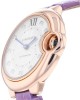 Cartier Ballon Bleu De Cartier Watch 33mm Automatic Rose Gold Diamonds Leather WE902063