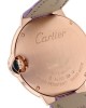 Cartier Ballon Bleu De Cartier Watch 33mm Automatic Rose Gold Diamonds Leather WE902063