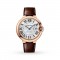  Cartier Ballon Bleu De Cartier Watch 40mm Automatic 18k Rose Gold Leather WGBB0035