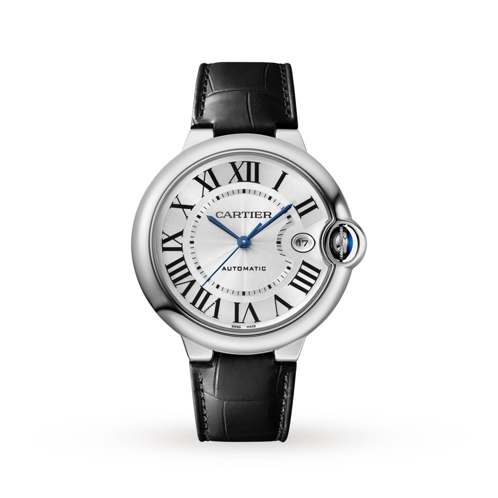  Cartier Ballon Bleu De Cartier Watch 40mm Automatic Steel Leather WSBB0039