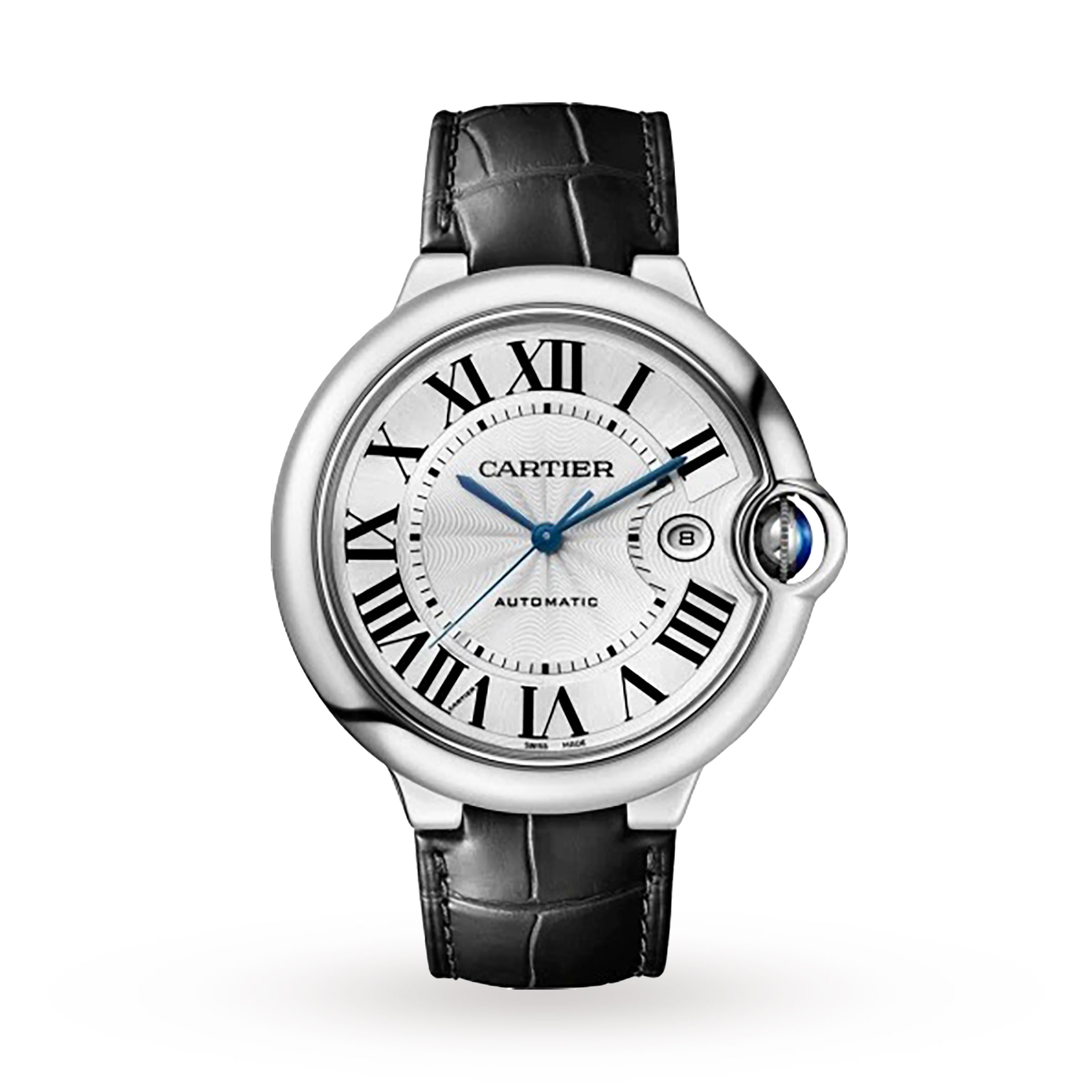 Cartier Ballon Bleu de Cartier watch 42 mm steel leather WSBB0026