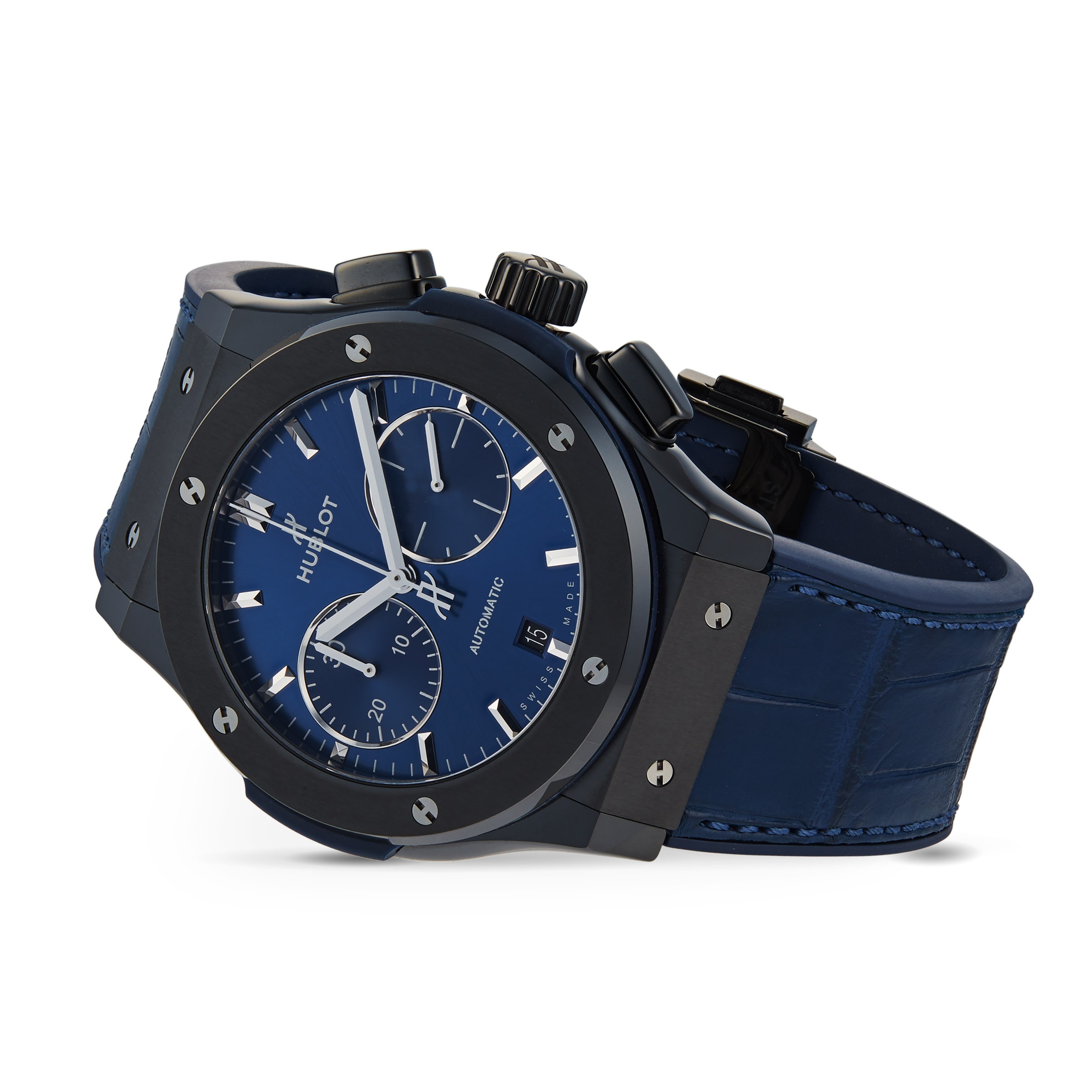 Hublot Classic Fusion Ceramic Blue Chronograph 45mm 521.CM.7170.LR