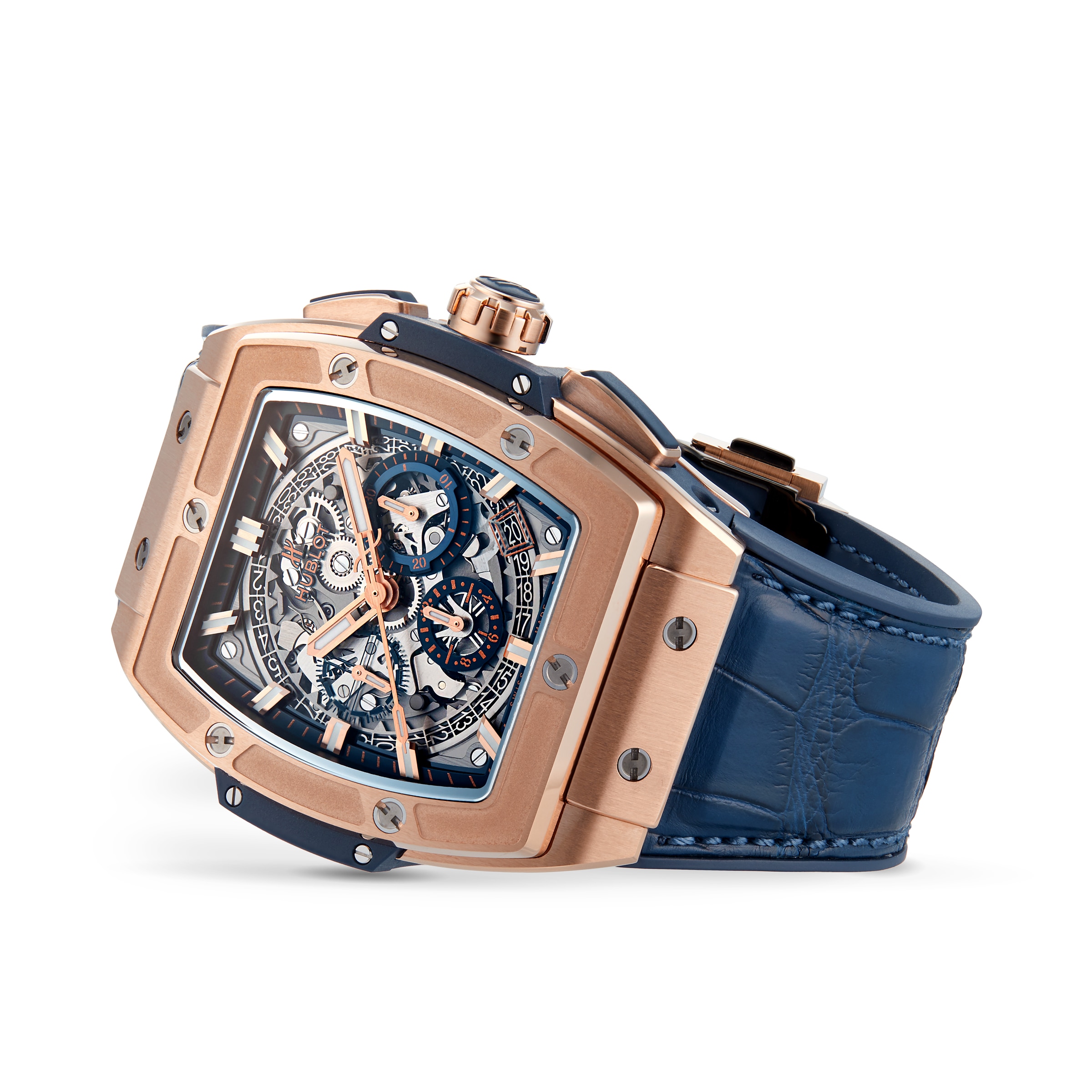 Hublot Spirit of Big Bang King Gold Blue Chronograph 42mm 641.OX.7180.LR