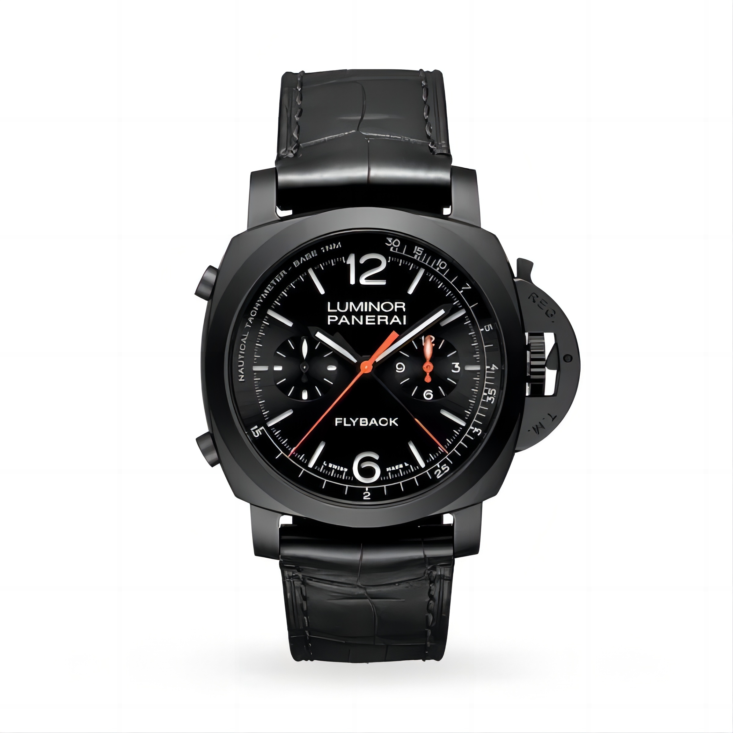 Panerai Luminor Men Automatic Black Alligator Watch PAM01298