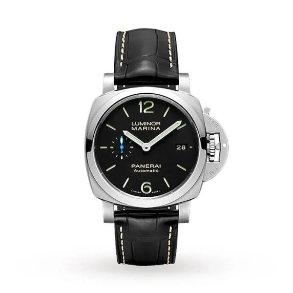 Panerai Luminor Men Automatic Black Alligator Watch PAM01392