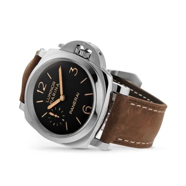 Panerai Luminor Men Automatic Black Calf Watch PAM00422