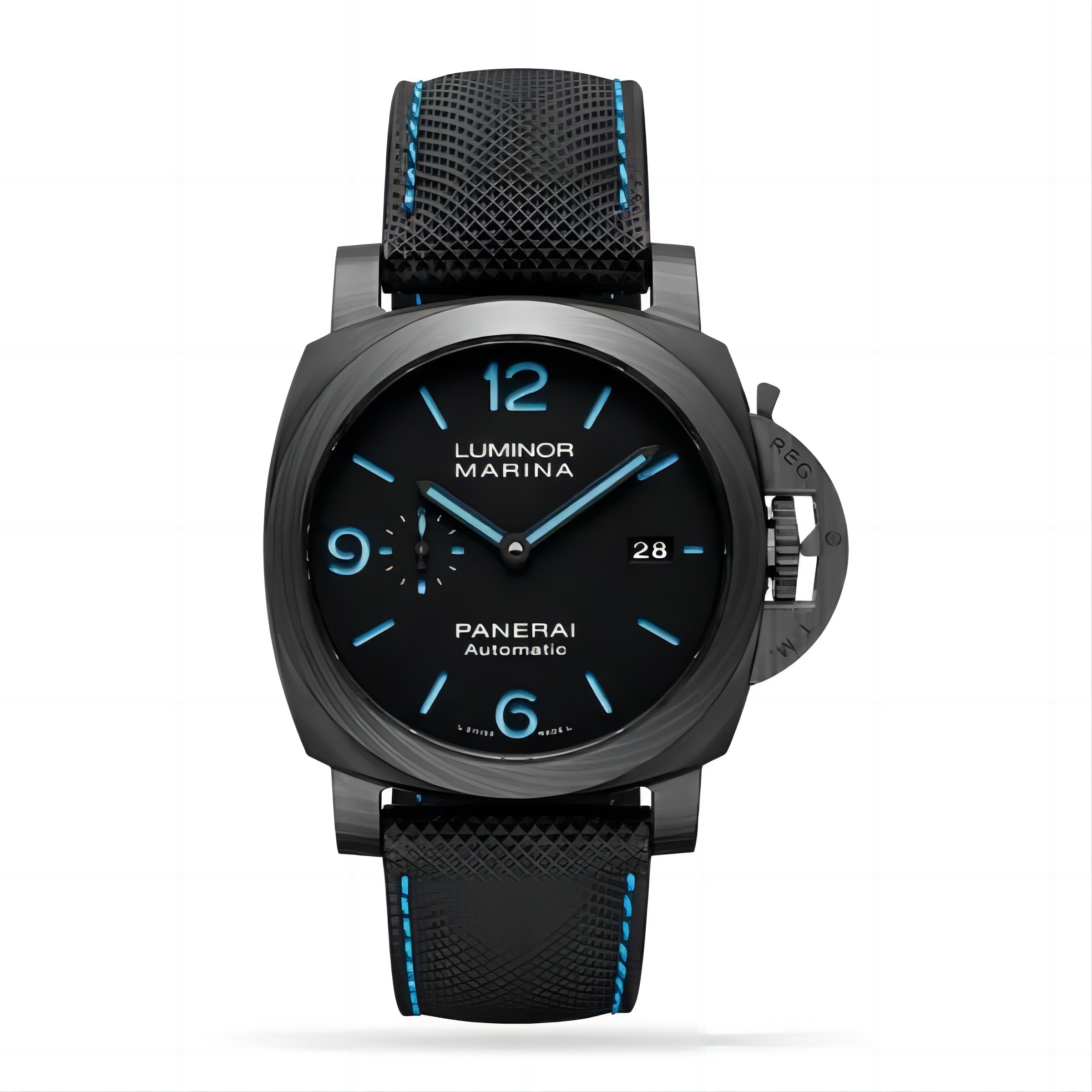 Panerai Luminor Men Automatic Black Fabric Watch PAM01661