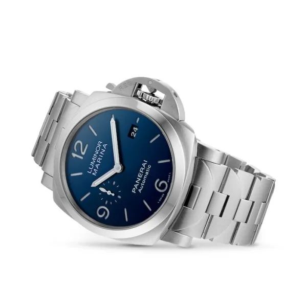 Panerai Luminor Men Automatic Blue Stainless Steel Watch PAM01316