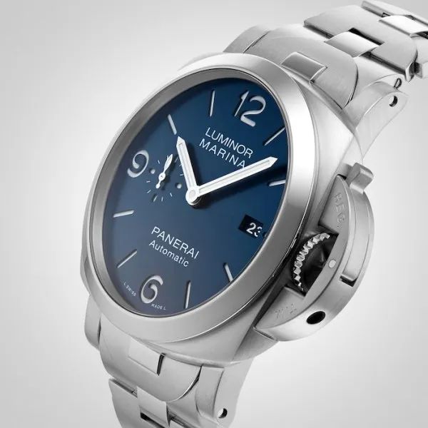 Panerai Luminor Men Automatic Blue Stainless Steel Watch PAM01316