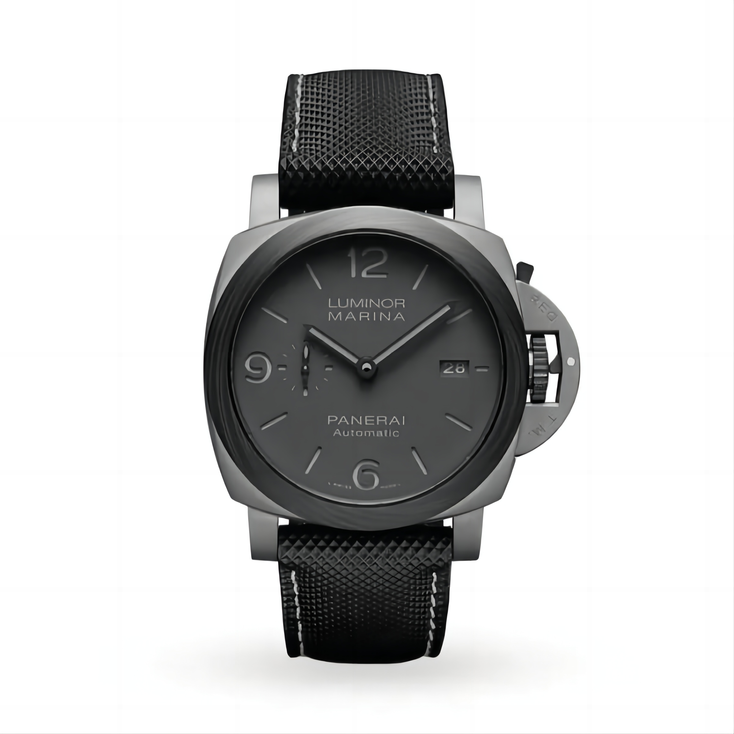 Panerai Luminor Men Automatic Grey Rubber Watch PAM01662