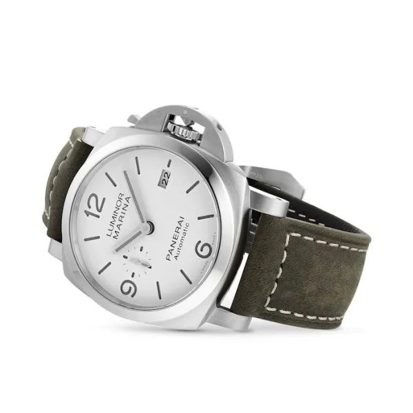 Panerai Luminor Men Automatic White Calf Watch PAM01314