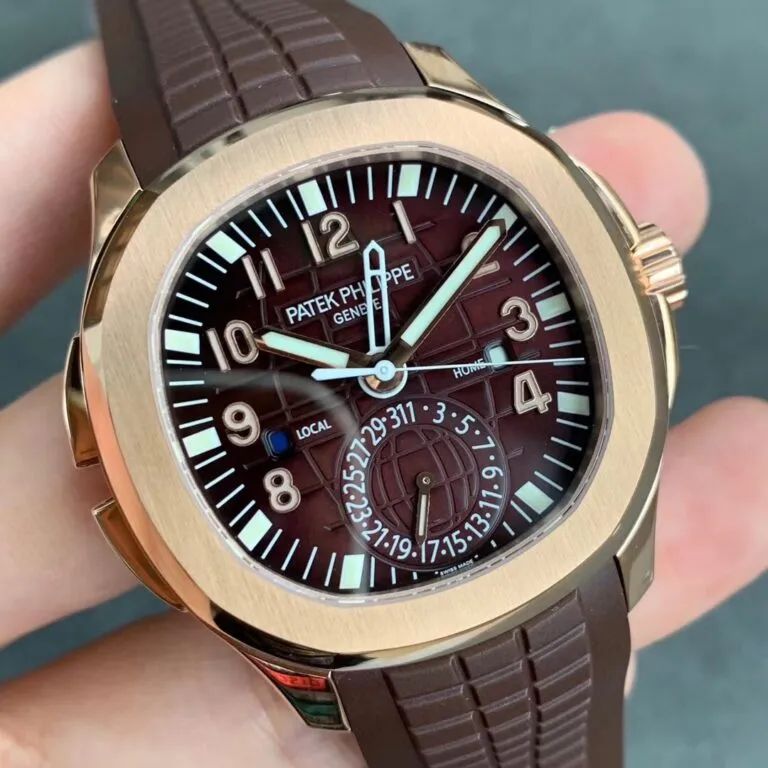 Aquanaut 5164R-001 Patek Philippe Travel Time 40.8 mm,Rose gold