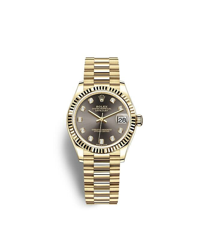 Rolex Datejust 31 Oyster 31 mm yellow gold m278278-0036