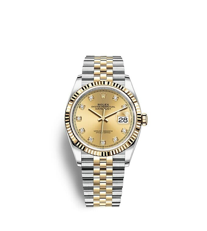 Rolex Datejust 36 Oyster 36 mm Oystersteel and yellow gold m126233-0017