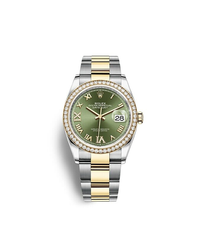 Rolex Datejust 36 Oyster 36 mm Oystersteel yellow gold and diamonds m126283rbr-0012